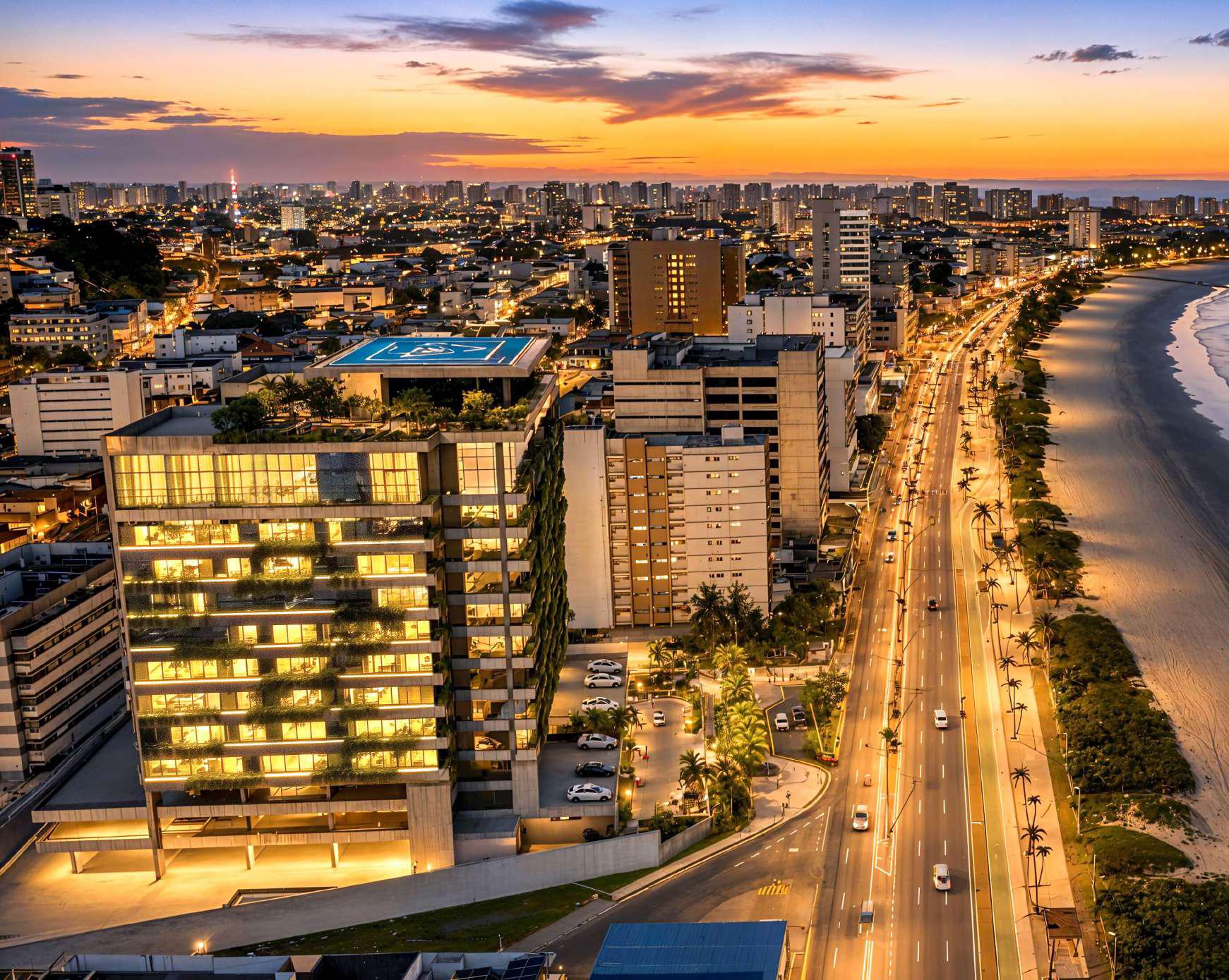 Horizon Trade Center — Escritórios com vista-mar na Praia da Avenida